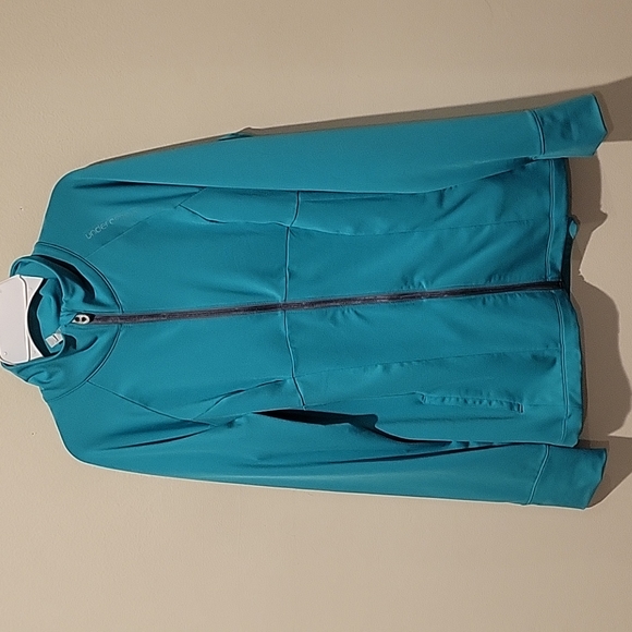 ❤️ UNDER ARMOUR FULL ZIP LIGHTWEIGHT TRACK JACKET, LARGE - Picture 2 of 10